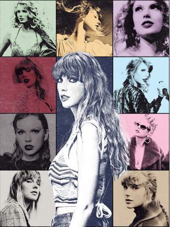 Taylor Swift. The Eras Tour collage