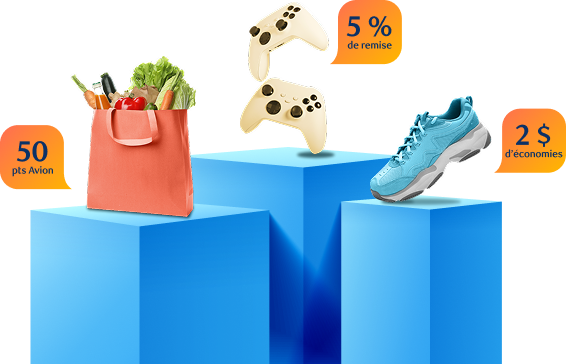 150 points Avion. Remise en argent de 3 %. 2 $ d'économisez.